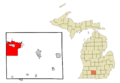 Calhoun County Michigan Incorporated and Unincorporated areas Battle Creek Highlighted