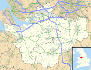 Crewe ubicada en Cheshire
