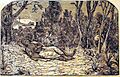 Death of Krishna - Illustrations from the Barddhaman edition of Mahabharata