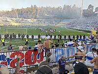 Archivo:Festejos de jugadores e hinchas de Universidad Católica tras la obtención del tetracampeonato 2018-2021