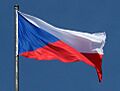 Flag of the Czech Republic 2007 Prague