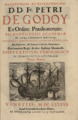 Godoy - Disputationes theologicae, 1686 - 4514956
