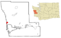 Grays Harbor County Washington Incorporated and Unincorporated areas Ocean City Highlighted