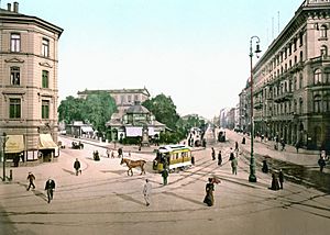 Archivo:Hannover Georgstraße mit Theater (um 1895)