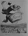Honoré Daumier NADAR nad Parizi 1853