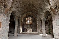 Interior de la iglesia del Castillo de Tagamanent