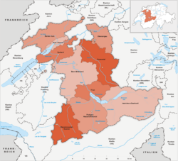 Archivo:Karte Kanton Bern Verwaltungskreise 2010
