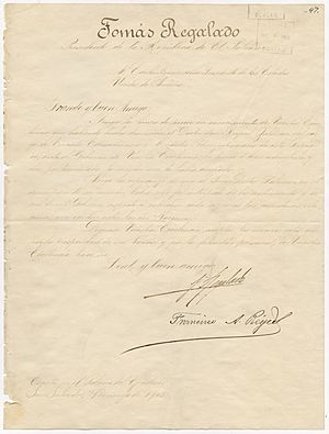 Archivo:Letter from President Tomás Regalado to President Theodore Roosevelt - DPLA - c53f2cb7112a9ef779f01e83fb8b34c5