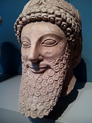 Archivo:Male worshipper, 500-480 BC, British Museum, London, UK, 2015