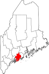 Map of Maine highlighting Lincoln County.svg