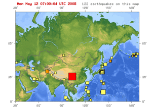 Archivo:Map of epicenter of may 12 2008 earthquake in sichuan province china