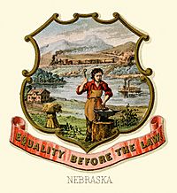 Archivo:Nebraska state coat of arms (illustrated, 1876)