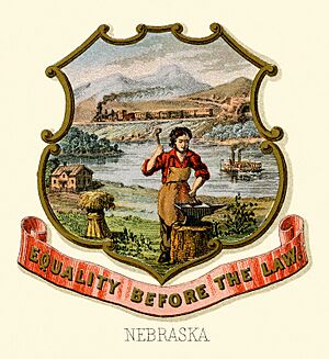 Archivo:Nebraska state coat of arms (illustrated, 1876)