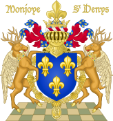 Ornamented arms of Valois France (deers).svg