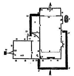 Archivo:Plan of the church of Baler (2) from "Under the red and gold"