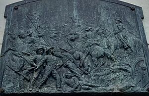Archivo:Relieve de la Batalla de Cachirí que hace parte del monumento al general Custodio García Rovira