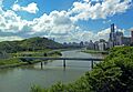 Shenzhen and Shenzhen River from Lo Wu Station, Hong Kong