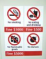 Singapore MRT Fines