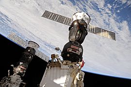 Soyuz TMA-19 docked to the Rassvet Mini-Research Module