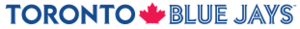 Archivo:Toronto Blue Jays wordmark logo wide blue-red