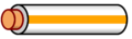 Wire white orange stripe