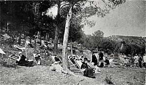 Archivo:1900-01-13, Blanco y Negro, La Sra. Pardo Bazán en Valencia (cropped) Convalecientes en el sanatorio