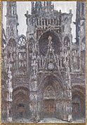 Claude Monet, The Portal of Rouen Cathedral, le Portal vu de face