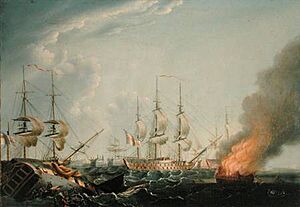Archivo:Dodd - Morning after the battle of the Nile
