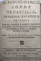 Don Sancho García Conde de Castilla