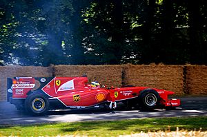 Archivo:Ferrari F10 Pedro de la Rosa at Goodwood 2014 001