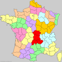 Archivo:France 1941 Préfectures régionales Etat français