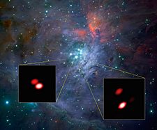 Archivo:GRAVITY discovers new double star in Orion Trapezium Cluster