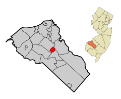 Gloucester County New Jersey Incorporated and Unincorporated areas Pitman Highlighted.svg