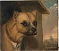 J.M. Crossland - Staffordshire bull terrier belonging to the Rev. John Gower - Google Art Project