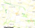 Map commune FR insee code 29108