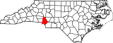 Map of North Carolina highlighting Mecklenburg County.svg