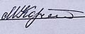 Mikhail Kornienko signature