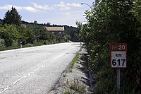 Carretera acceso A Cañiza