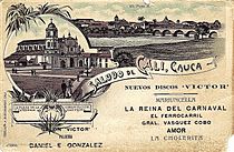Archivo:Postal Cali de Antaño y Puente Ortiz