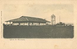 Archivo:Postal de la Iglesia de Mbocayaty