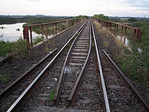 Archivo:Puente del ferrocarril Urquiza sobre el arroyo Mocoretá (límite con la provincia de Entre Ríos).