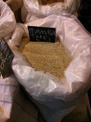 Archivo:Quinoa en saco para la venta