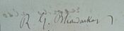 R G Bhandarkar's Signature on Letter.jpg