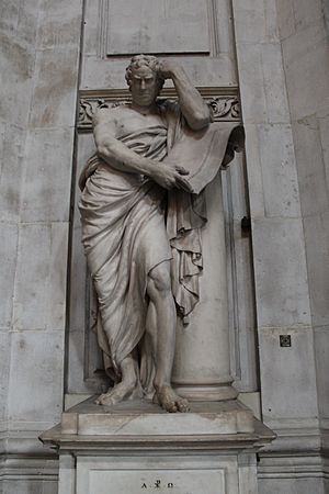 Archivo:Samuel Johnson statue, St Paul's Cathedral