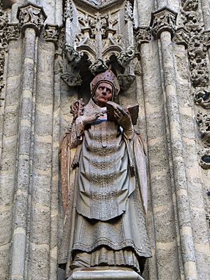 Archivo:San Isidoro, Portada del Bautismo de la Catedral de Sevilla