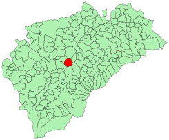 Extensión del término municipal de Escalona del Prado en la provincia de Segovia