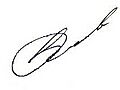 Signature of Valeryi Bolotov