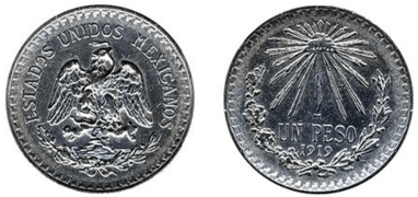 Un Peso Mexico 1919