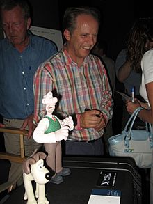 Wallace, Gromit, and creator Nick Park.jpg