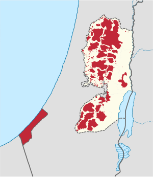 Archivo:Zones A and B in the occupied palestinian territories
